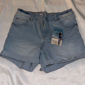 Stretch Denim Shorts
